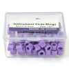 Color Codess Rings, Color Codess Band Easy Clean 100pcs Dental Color Codess Rings Strong Toughness for Distinguish Dental Instruments(4#)-8