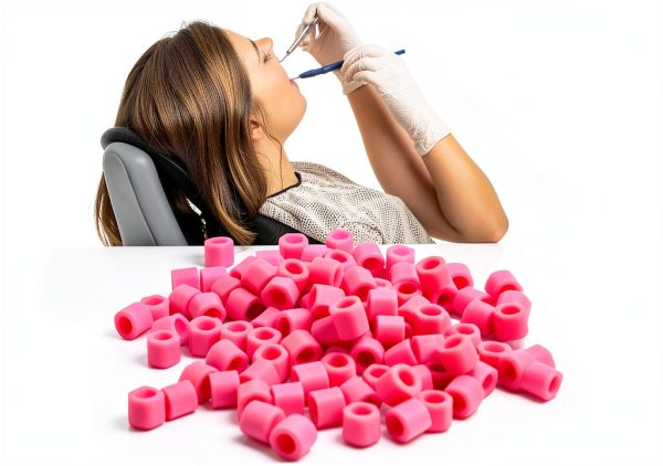 Rings Betued 100pcs Small Silicone Instrument Rings for Dental Marking-1