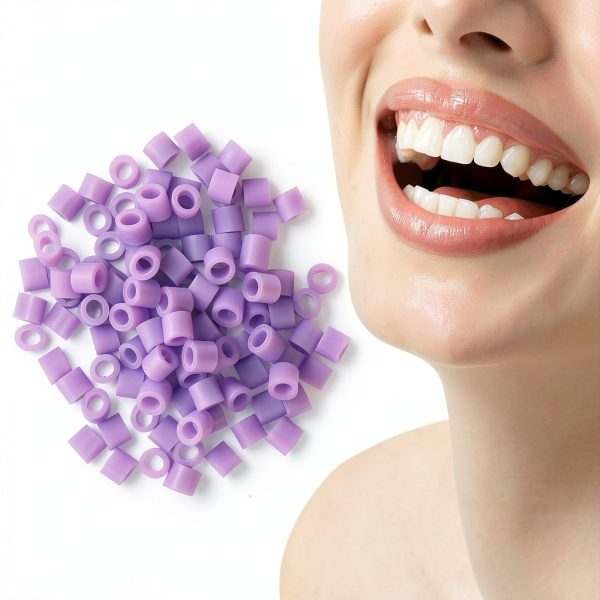 Color Codess Rings, Color Codess Band Easy Clean 100pcs Dental Color Codess Rings Strong Toughness for Distinguish Dental Instruments(4#)-4