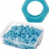 100 Pcs/Box Code Ring, Silicone Instrument Identification Code Circle, Mobile Phone Disinfection Mark Circle, Autoclavable Dentists Supplies, Supplies-4