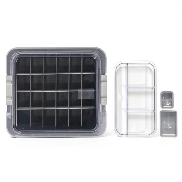 Zirc Dental Procedure Tub 20Z455I Complete Gray 12.75" x 11-3/16" x 4"-1