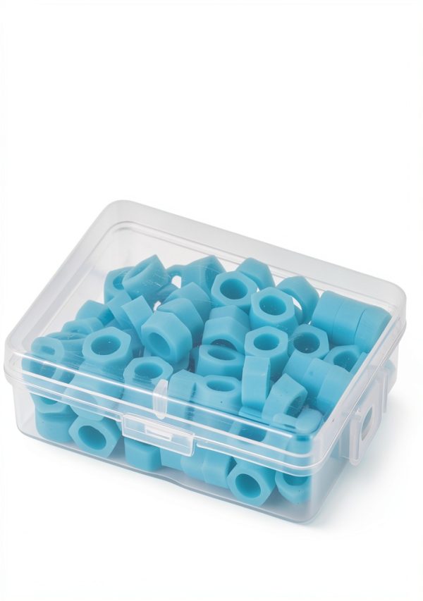 100 Pcs/Box Code Ring, Silicone Instrument Identification Code Circle, Mobile Phone Disinfection Mark Circle, Autoclavable Dentists Supplies, Supplies-3