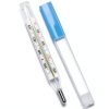 Thermometer Protective Tube 3-Pack Clear Storage Case for Body Temperature Thermometers and Acupuncture Tools Easy Access and Damage Protection-3