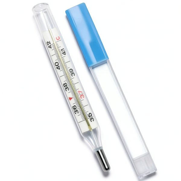 Thermometer Protective Tube 3-Pack Clear Storage Case for Body Temperature Thermometers and Acupuncture Tools Easy Access and Damage Protection-3