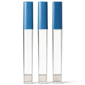 Thermometer Protective Tube 3-Pack Clear Storage Case for Body Temperature Thermometers and Acupuncture Tools Easy Access and Damage Protection-0
