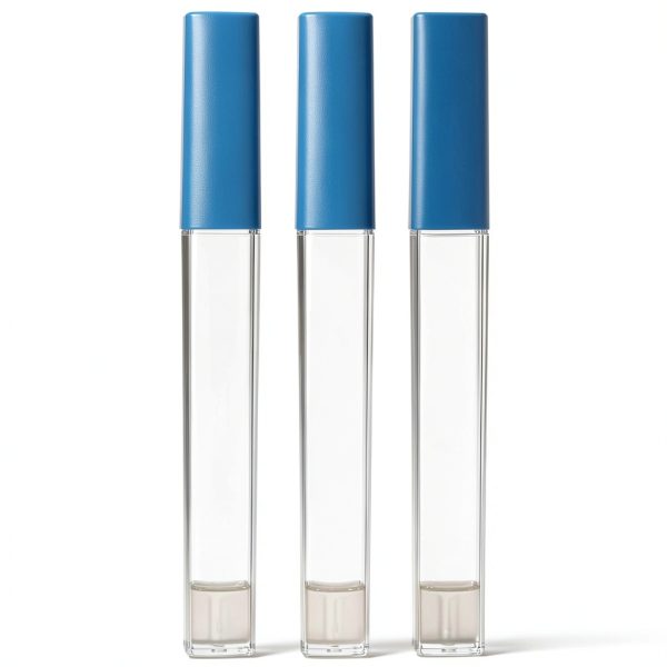 Thermometer Protective Tube 3-Pack Clear Storage Case for Body Temperature Thermometers and Acupuncture Tools Easy Access and Damage Protection-0