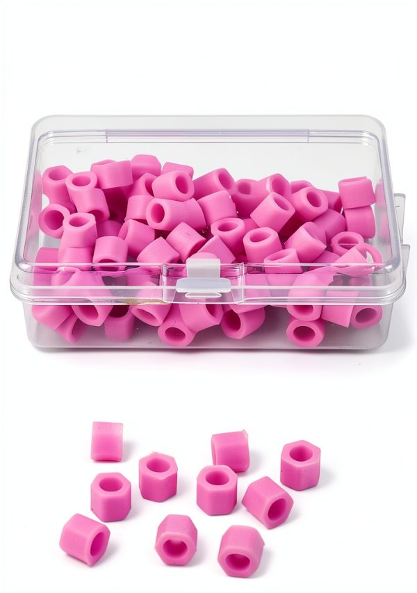 Rings Betued 100pcs Small Silicone Instrument Rings for Dental Marking-6