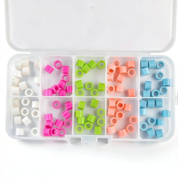 100Pcs Multi-Color Dental Code Rings Orthodontic Silicone Ring Autoclavable Code Mixed Color Instrument Large Small (Large size 6mm)-1