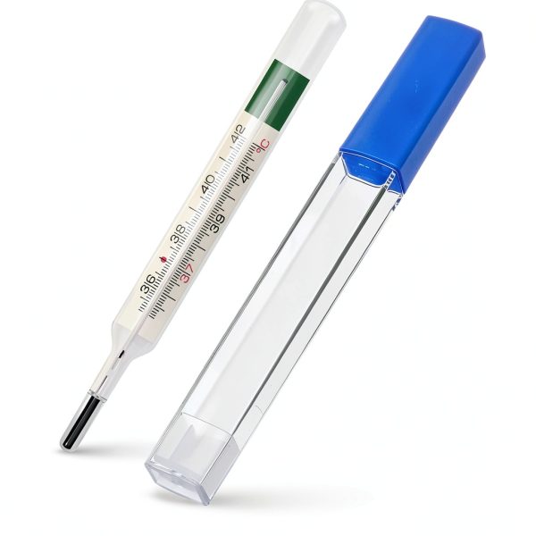 Thermometer Protective Tube 3-Pack Clear Storage Case for Body Temperature Thermometers and Acupuncture Tools Easy Access and Damage Protection-1