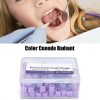 Color Codess Rings, Color Codess Band Easy Clean 100pcs Dental Color Codess Rings Strong Toughness for Distinguish Dental Instruments(4#)-2
