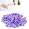 Color Codess Rings, Color Codess Band Easy Clean 100pcs Dental Color Codess Rings Strong Toughness for Distinguish Dental Instruments(4#)-3